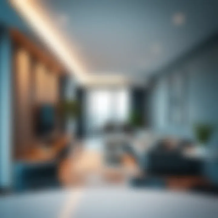 Interior layout of a modern apartment in South Heights Tower
