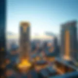 Panoramic view of South Heights Tower showcasing architectural elegance
