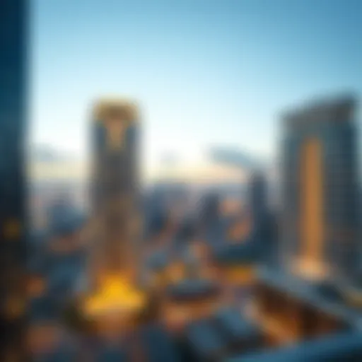 Panoramic view of South Heights Tower showcasing architectural elegance
