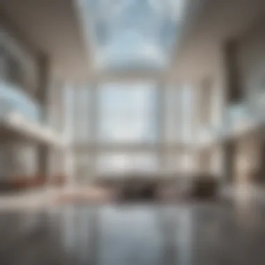 Spacious Interior of Safeer Tower Interior shot of Safeer Tower highlighting its spacious layout