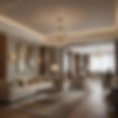 Luxurious Interiors of Savoy Hotel Apartments Luxurious living space within Savoy Hotel Apartments