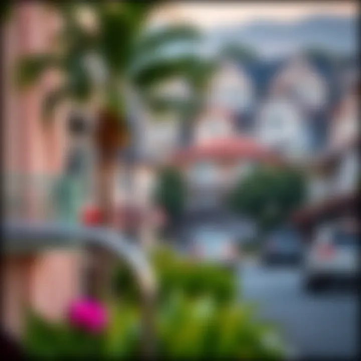 Vibrant neighborhood surrounding Sol Bay Tower