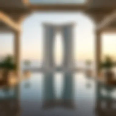 Architectural Marvel of The Eight Palm Jumeirah Stunning view of The Eight Palm Jumeirah architecture