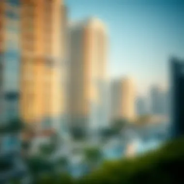 Contemporary Living in Dubai Modern apartment buildings with scenic views