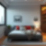 Cozy bed space interior in Deira