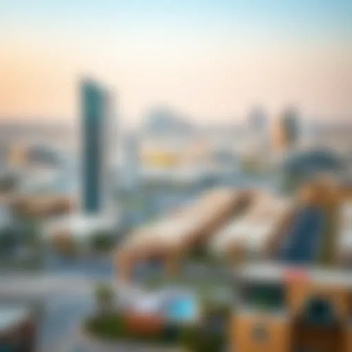 A panoramic view of Production City showcasing its modern architecture and vibrant community.