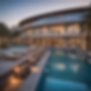 Luxurious Amenities at Yas Water's Edge Luxurious amenities available to residents at Yas Water's Edge, including pools and recreational areas.
