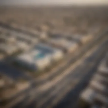 Vibrant Neighborhood Near Yasmeen Building Surrounding area of Yasmeen Building highlighting proximity to Sharjah Cricket Stadium