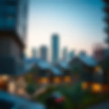 Vibrant neighborhood surrounding Z2 Tower