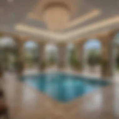 Luxurious amenities offered at Zaytouna Residence including swimming pool and gym